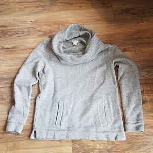 Grey cowl neck sweatshirt